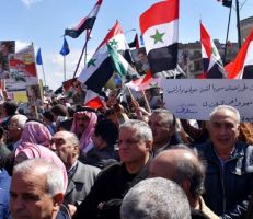 المحافظات السورية على "قلب رجل واحد" مع الجولان تندد وتحتج ضد إعلان ترامب