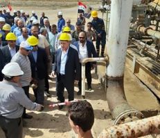 افتتاح محطة مياه بلدة البوليل ومخبز موحسن في دير الزور