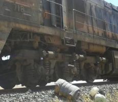 تعرض قطار شحن الفوسفات بريف حمص لاعتداء إرهابي
