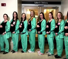 حمل جماعي لـ 8 ممرضات أمريكية في وقت واحد