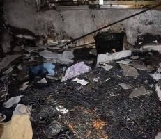 اللاذقية .. إخماد حريق في خزان كهربائي امتد إلى أربعة منازل سكنية