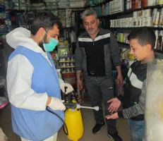 تطوع لتعقيم 500 منزل في جرمانا بريف دمشق