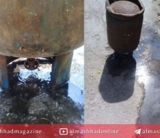 بعد انتظاره 95 يوماً .. مواطن يستلم اسطوانة غاز مليئة بالمياه!!