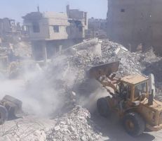 في ريف دمشق .. وفاة أب وأبنه نتيجة انهيار مبنى قديم مؤلف من أربعة طوابق