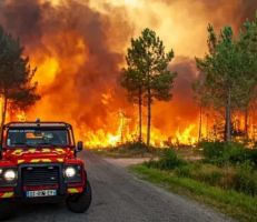 الحرائق تجتاح عدداً من دول أوروبا وتدفع بالآلاف للنزوح من منازلهم