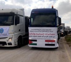 القائم بأعمال السفارة الأردنية: عشر شاحنات محملة بمساعدات أردنية إغاثية وطبية تصل سورية غداً