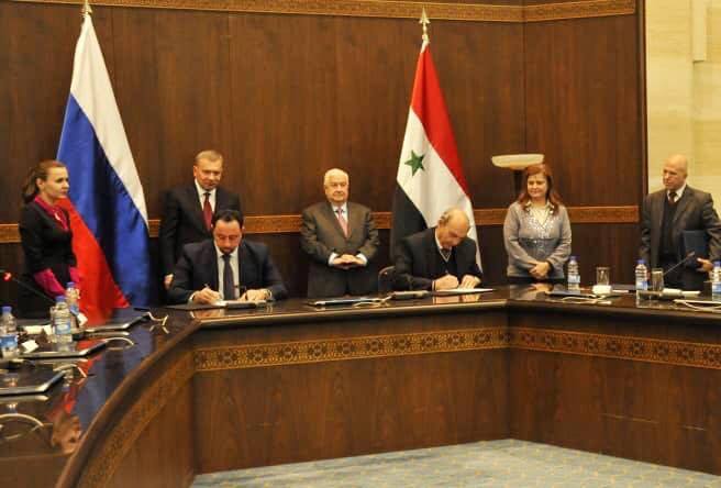 اللجنة السورية الروسية تنهي اجتماعاتها وتوقع اتفاقات للنهوض بسوريا