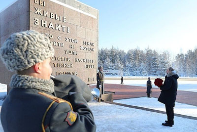 بوتين في الذكرى الخامسة والسبعين لفك حصار "ليننغراد" لا يمكن أن نغفر للنازيين مافعلوا