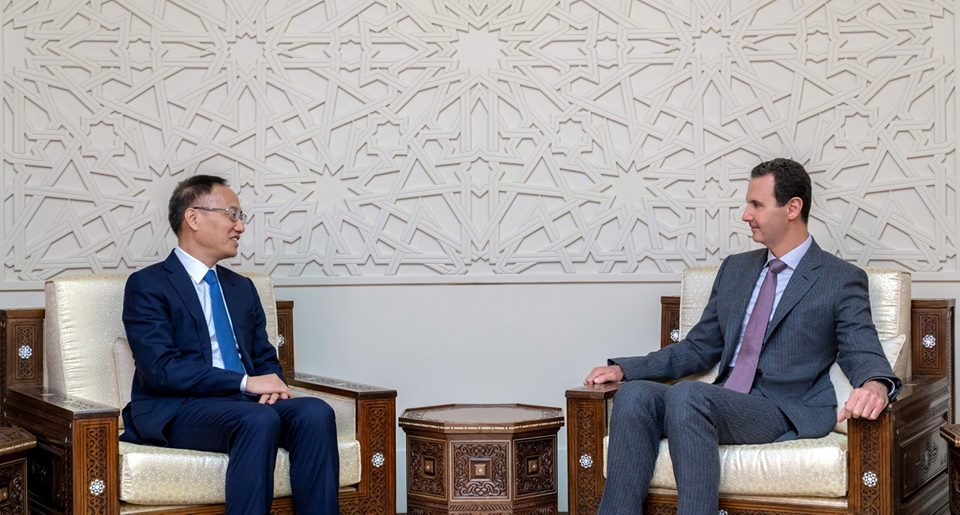 الرئيس بشار الأسد يستقبل  نائب وزير خارجية جمهورية الصين