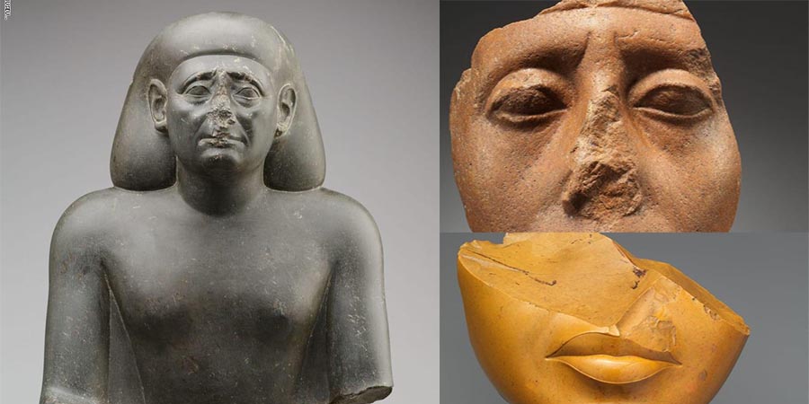 ما سر تحطم العديد من أنوف تماثيل مصر؟
