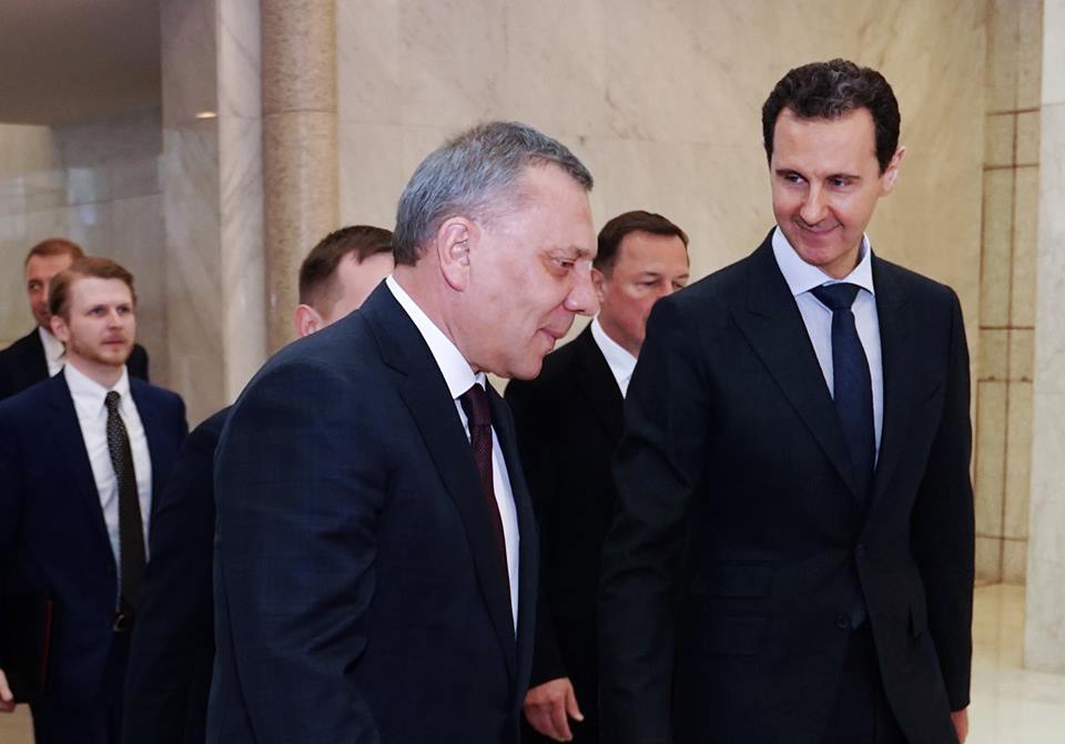 الرئيس الأسد يستقبل يوري بوريسوف نائب رئيس حكومة روسيا الاتحادية