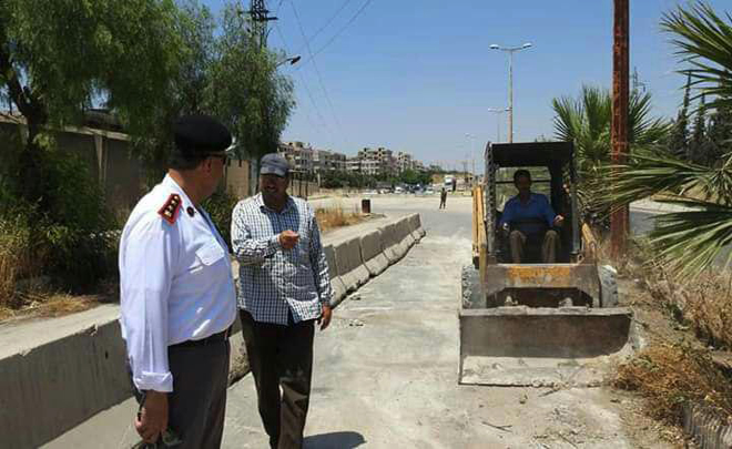 بعد إغلاقه لسنوات"افتتاح طريق رئيسي في حماة"