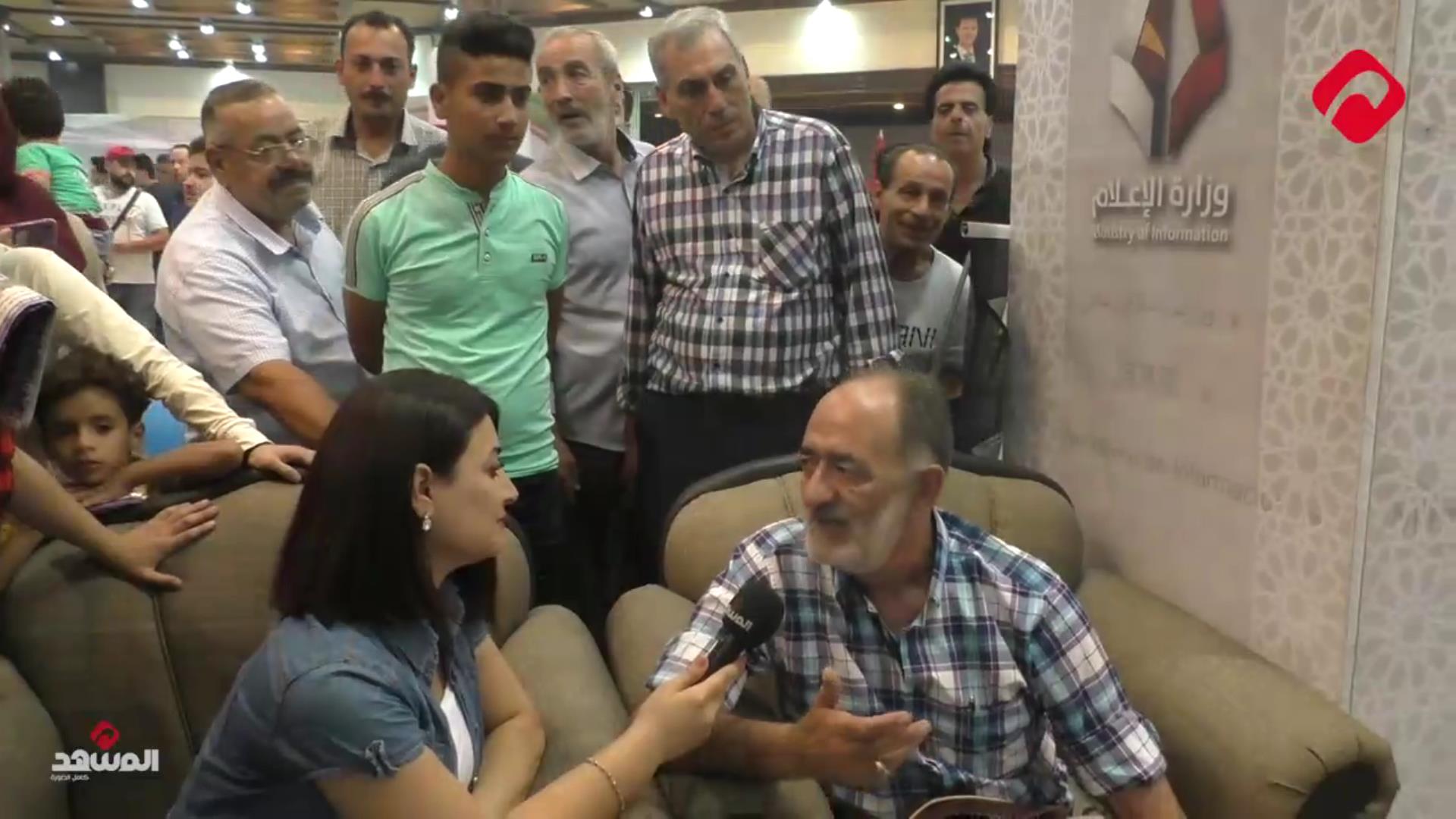 كاميرا المشهد في جناح وزارة الإعلام في معرض دمشق الدولي (فيديو)