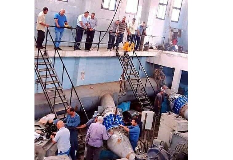 انتهاء أعمال صيانة مضخات المياه في اللاذقية