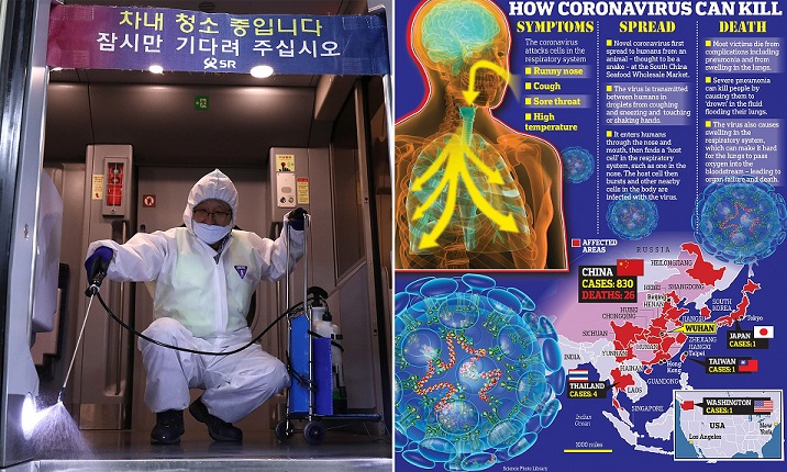 أطباء صينيون يكشفون عن الأعراض الأولى لفيروس كورونا الجديد