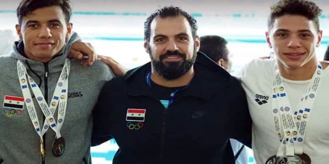 أربع ميداليات متنوعة لسورية في بطولة كأس مارتن للسباحة