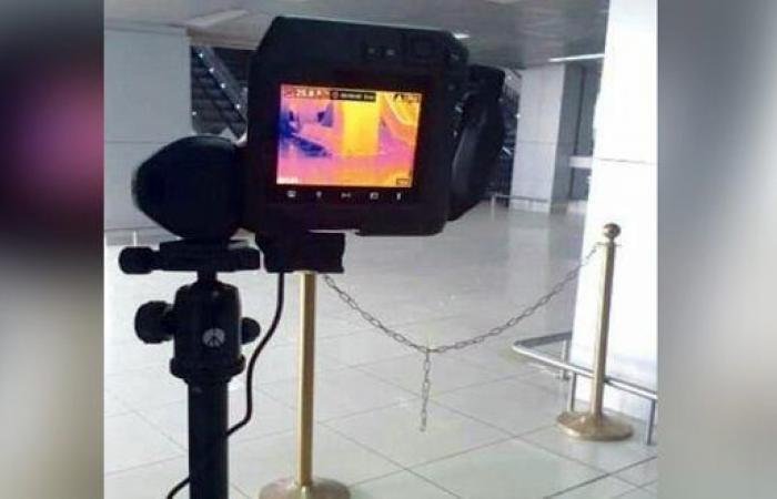 تركيب جهاز مسح حراري للكشف على المسافرين بمطار دمشق الدولي
