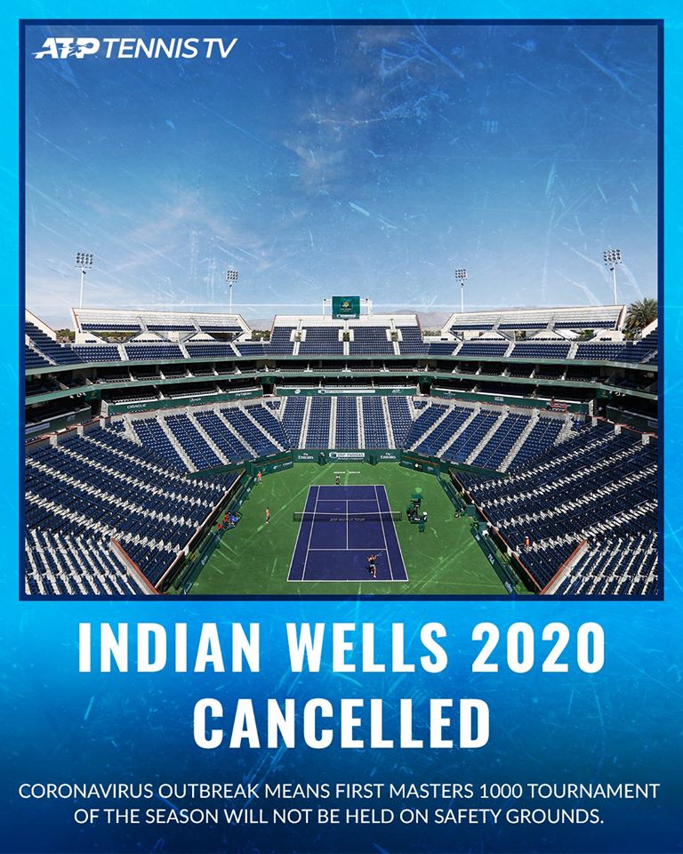 إلغاء دورات كرة المضرب حتى 26 نيسان