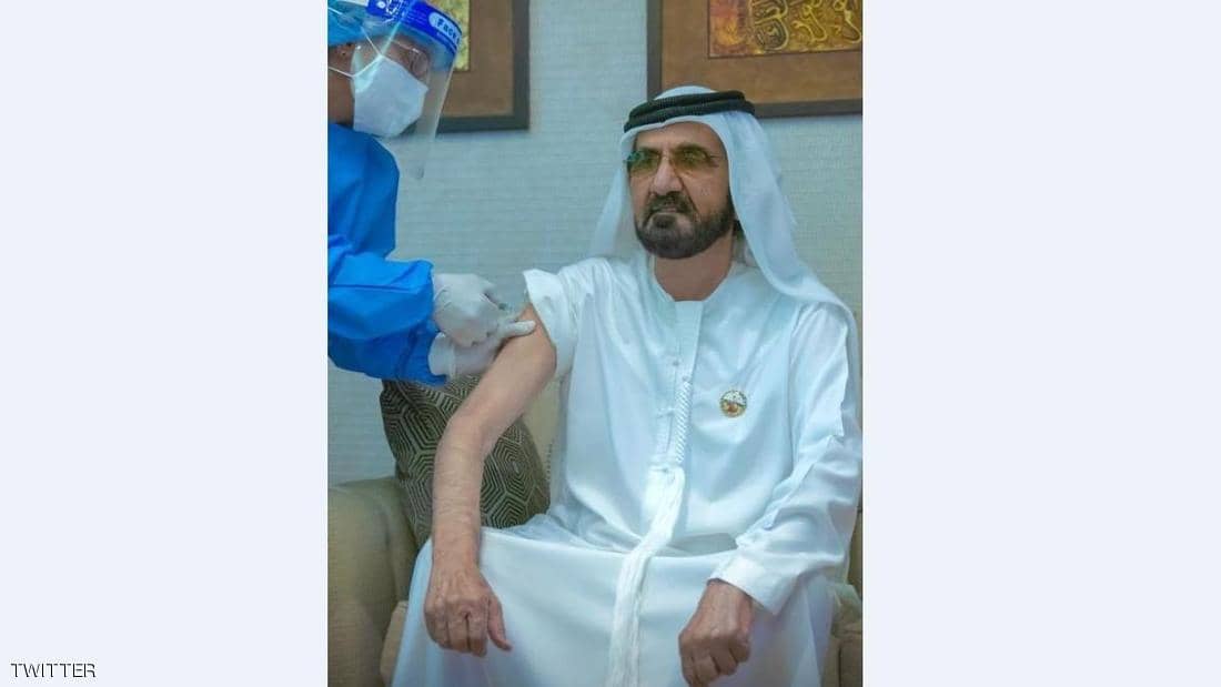 حاكم دبي يتلقى لقاح فايروس كورونا