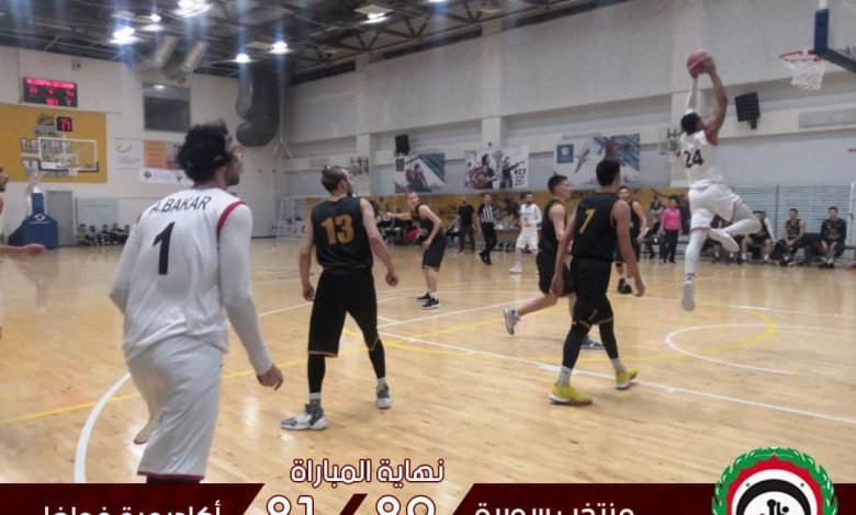 منتخبنا بكرة السلة  يجدد فوزه على أكاديمية فولغا الروسي