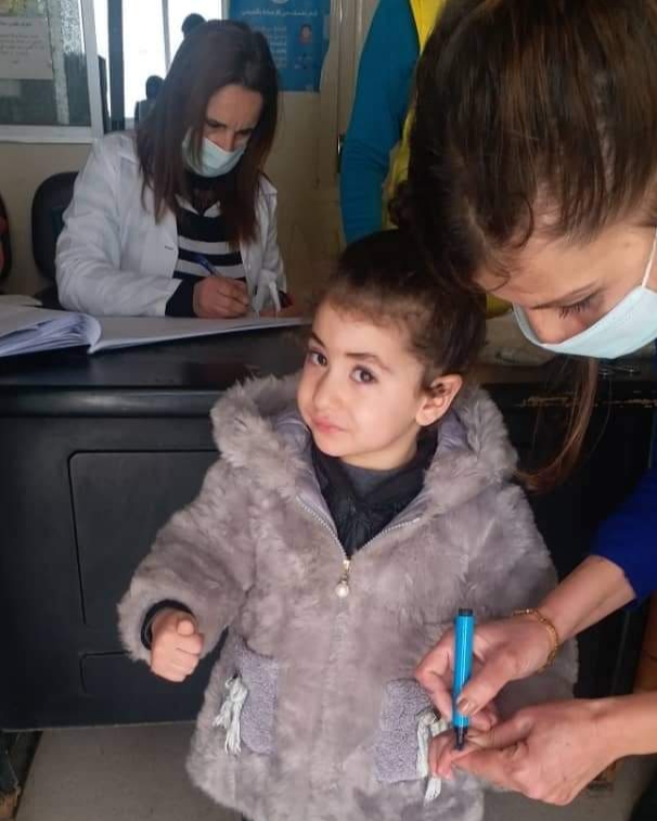 109 آلاف طفل استهدفتهم حملة التلقيح الوطنية ضد شلل الأطفال في محافظة طرطوس .