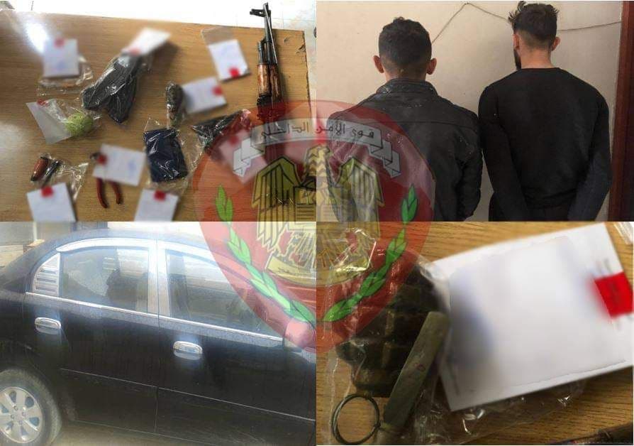 مركز شرطة السيدة زينب يلقي القبض على سارقي سيارات بالجرم المشهود