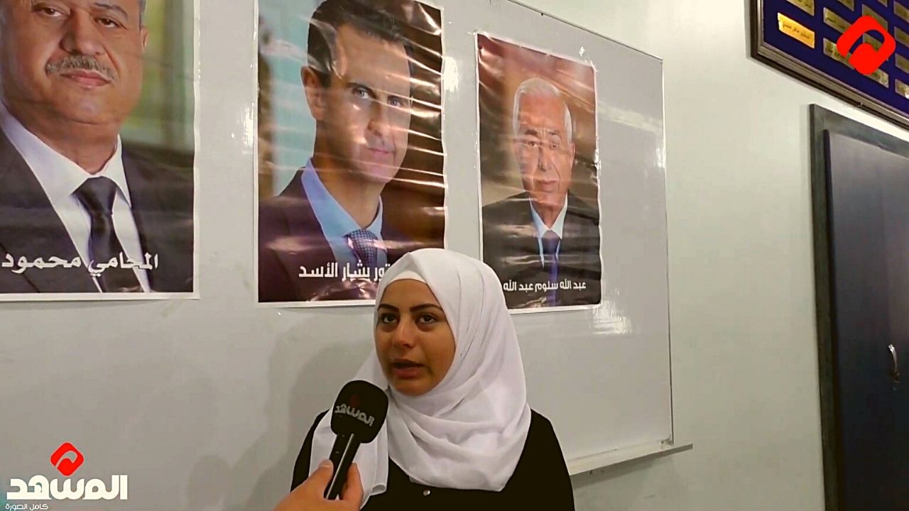 طلاب دمشق يدلون بأصواتهم وكلهم أمل بمستقبل مشرق قادم.. (فيديو)