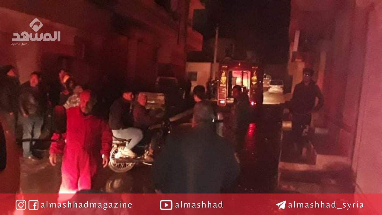 ثلاث إصابات بحريق شب بمنزل في حي الجورة بديرالزور