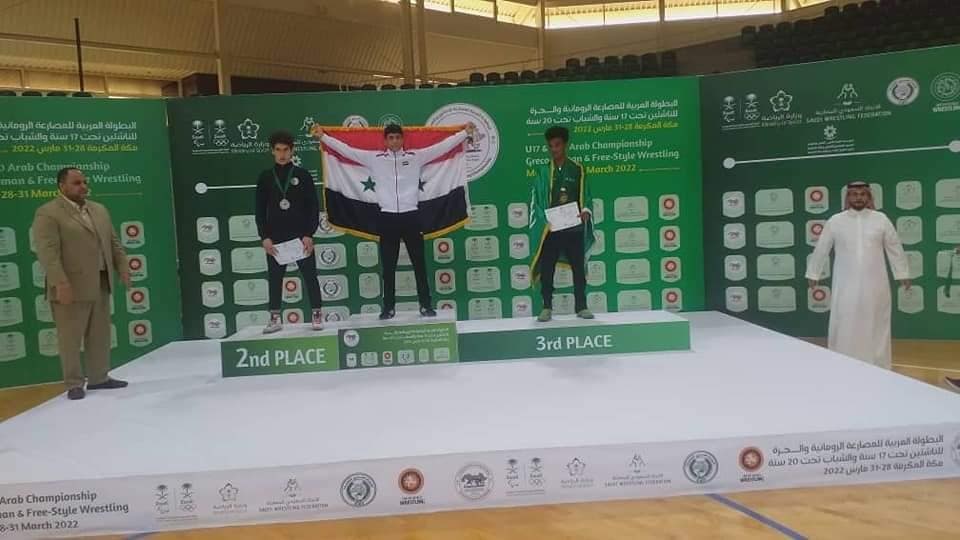 16 ميدالية لناشئي وشباب مصارعتنا في البطولة العربية