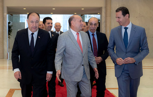 الرئيس الأسد يستقبل روبن فرنانديز رئيس مجلس الشيوخ في جمهورية الباراغواي والوفد المرافق له