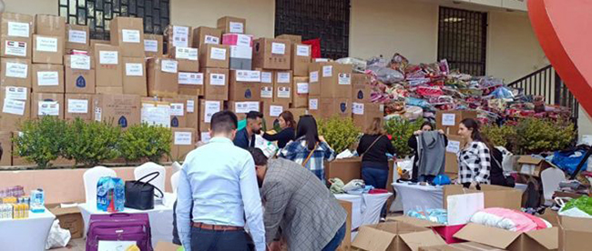 الجالية السورية في الإمارات تقدم مساعدات للمتضررين من الزلزال