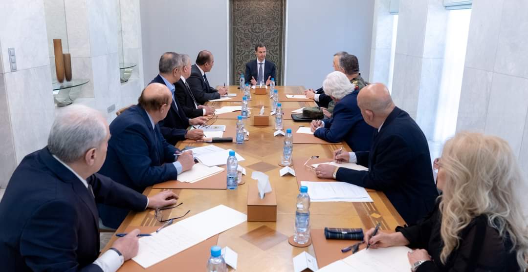 تحضيراً للاجتماع الموسع.. الرئيس الأسد يلتقي اعضاء القيادة المركزية لحزب البعث