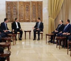 الرئيس الأسد يستقبل إسحاق جهانغيري النائب الأول لرئيس الجمهورية الاسلامية الإيرانية