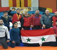 12 ميدالية لسورية في بطولة المتوسط للمصارعة بتونس