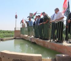 افتتاح محطتي الحسينية والغزل في دير الزور