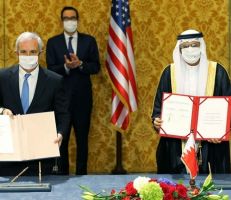 إسرائيل تعلن إقامة علاقات دبلوماسية كاملة مع البحرين (صور)