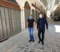 الانتهاء من أعمال الترميم والتأهيل لسوق خان الحرير في حلب