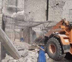 نظراً لخطورتها .. مجلس مدينة حلب ينفذ حملة هدم مركزية تستهدف عدد من الأبنية المخالفة .