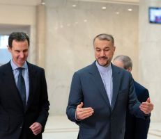 الرئيس الاسد يلتقي وزير الخارجية الايراني والوفد المرافق له