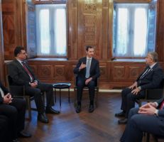 الرئيس الأسد يستقبل الوزراء المشاركين في الاجتماع الرباعي لوزراء الزراعة العرب