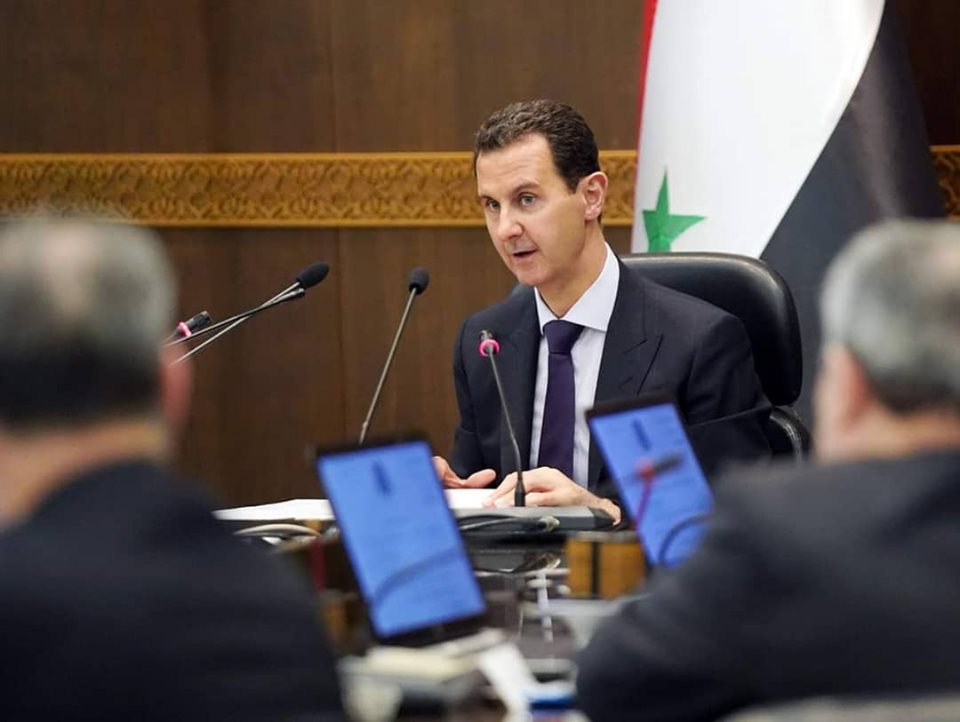 السيد الرئيس بشار الأسد يترأس اجتماعاً للحكومة