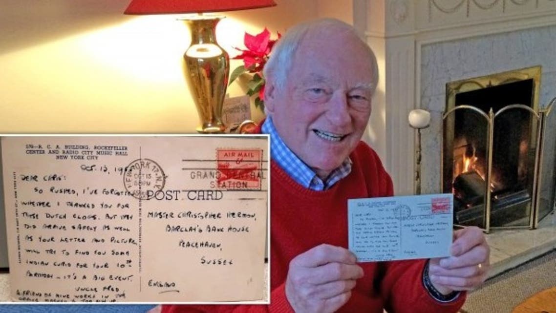 بطاقة معايدة وصلت صاحبها بعد 66 عاماً من إرسالها