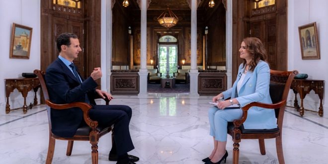 الرئيس الأسد لقناة RT : سورية ستقاوم أي غزو تركي لأراضيها