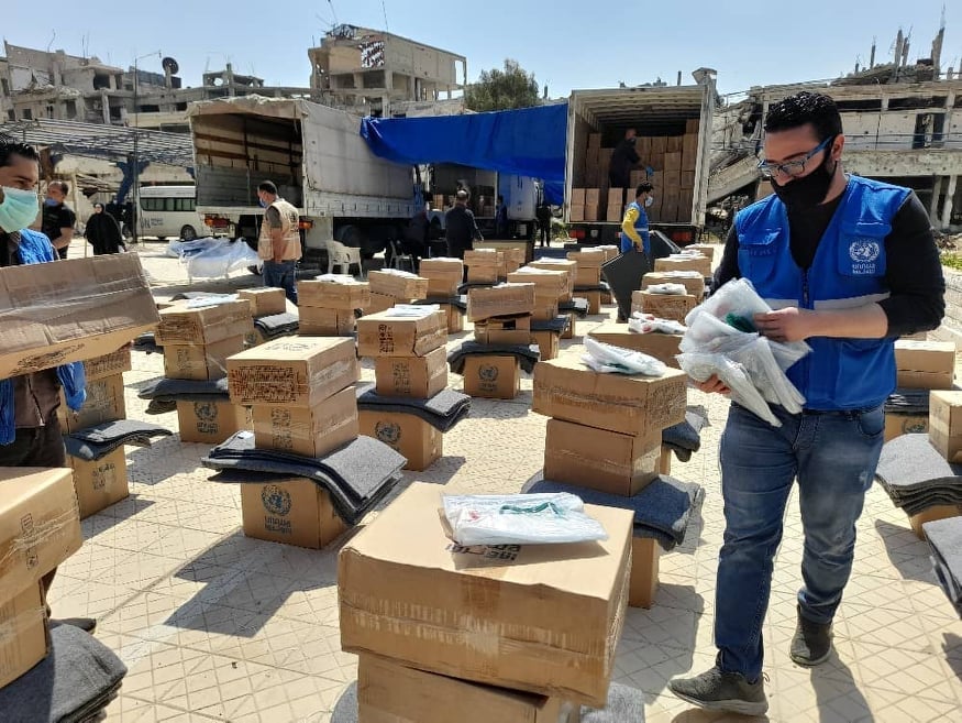 قريباً.. توزيع المواد الإغاثية على متضرري الزلزال في سورية عن طريق البطاقة الذكية