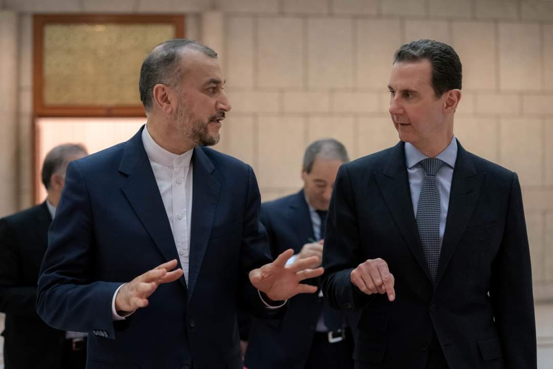 الرئيس الأسد يستقبل وزير خارجية إيران بدمشق